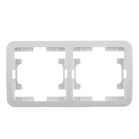 Рамка Makel Mimoza двухместная белая (22012)