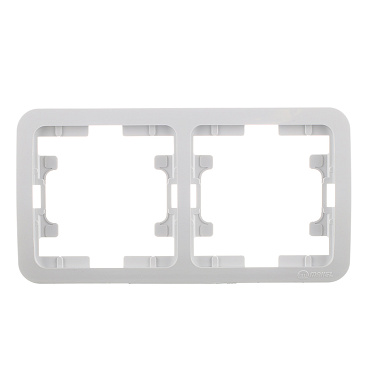Рамка Makel Mimoza двухместная белая (22012)