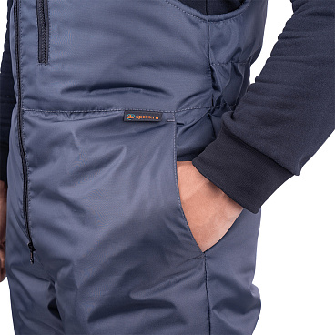 Костюм рабочий мужской утепленный ГК Спецобъединение Роуд 52-54 рост 170-176 см темно-серый/черный