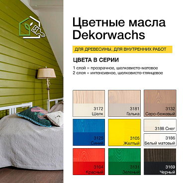 Масло Osmo Dekorwachs Transparente Tone для дерева белое прозрачное 2,5 л