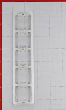 Рамка Makel Mimoza пятиместная белая (22059)