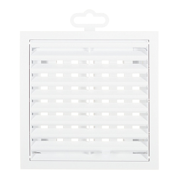 Решетка вентиляционная пластиковая приточно-вытяжная Era РРП 150х150 мм регулируемая белая