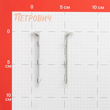 Заглушка торцевая 80 мм серебро левая-правая для алюминиевого плинтуса (2 шт.)