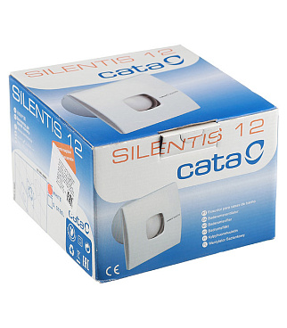 Вентилятор осевой Cata Silentis 12 170х170 мм d120 мм слоновая кость