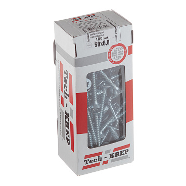 Саморезы универсальные 50x6,0 мм оцинкованные (100 шт.)