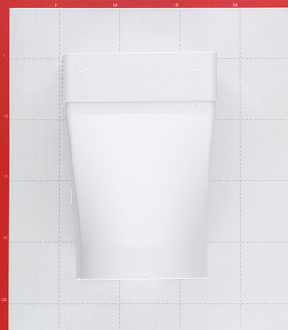 Соединитель эксцентриковый пластиковый для плоских воздуховодов 60х120 мм с круглыми d100 мм