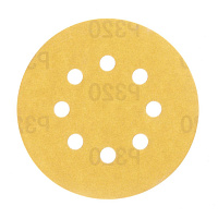 Диск шлифовальный КМ Gold d125 мм P320 на липучку бумажная основа (5 шт.)