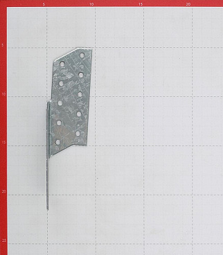 Держатель балки левый оцинкованный 170х40х40х2 мм