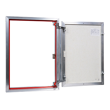 Люк ревизионный под плитку Практика EuroFormat-R алюминиевый 500х700 мм скрытый нажимной