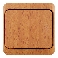 Выключатель Systeme Electric Этюд одноклавишный накладной бук (BA10-001T)