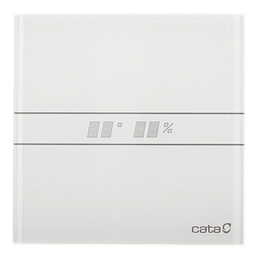 Вентилятор осевой Cata E-120 GTH с датчиком влажности и таймером 180х180 мм d120 мм белый