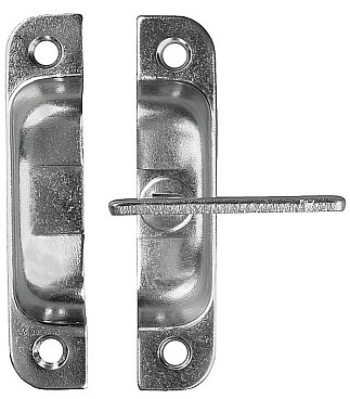 Завертка форточная ″ЗФ2″, покрытие белый цинк