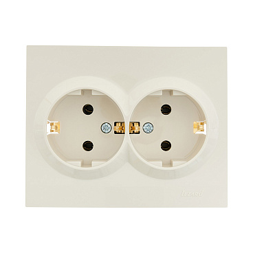 Розетка Lezard Vesna встраиваемая крем (742-0300-127B)