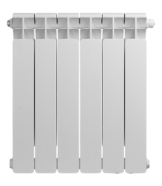 Радиатор биметаллический Rifar Base Ventil 500 мм 6 секций 3/4 нижнее правое подключение белый