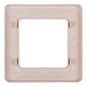 Рамка Legrand Inspiria одноместная розовая (673934)