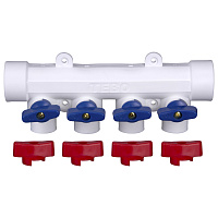 Коллектор полипропиленовый Tebo 25 мм х 4 выхода 20 мм (TRD0000020486)