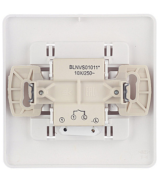 Выключатель Systeme Electric Blanca одноклавишный встраиваемый белый с подсветкой (BLNVS010111)