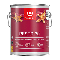 Эмаль алкидная Tikkurila/Tikkivala Pesto 30 база А полуматовая 2,7 л