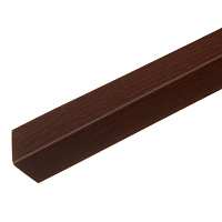 Уголок ПВХ 30х30х2700 мм текстурированный каштан