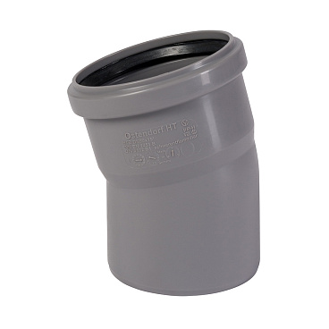 Отвод Ostendorf HTB d90 мм 15° пластиковый для внутренней канализации (114100)
