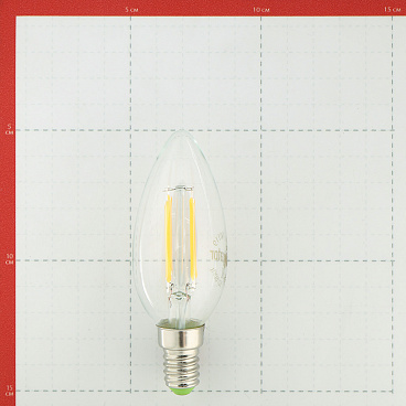 Лампа светодиодная филаментная Navigator E14  2700К 6 Вт 650 Лм 220 В свеча прозрачная