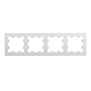 Рамка Systeme Electric AtlasDesign четырехместная белая (ATN000104)