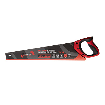 Ножовка по дереву Hesler Teflon 500 мм 7 зуб/дюйм крупный зуб