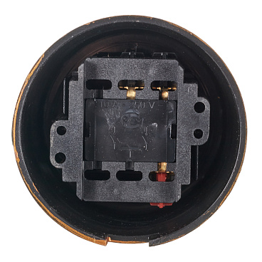 Выключатель Bironi Лизетта двухклавишный накладной бронза ретро (B1-202-25)