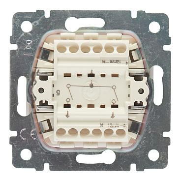 Выключатель Legrand Valena двухклавишный встраиваемый белый (694265)