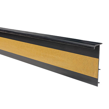 Плинтус ПВХ Salag 50 мм черный 2500 мм под ковролин