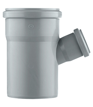 Тройник Ostendorf HTEA d110х50 мм 67° пластиковый для внутренней канализации (115320)