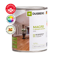 Масло Dusberg для дерева с твердым воском бесцветное шелковистое 0,75 л