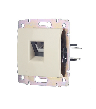 Розетка телефонная Legrand Valena встраиваемая слоновая кость RJ11 (695622)