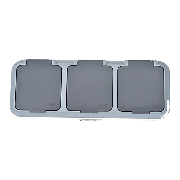 Розетка Svet накладная серая (EV 0366-6635)