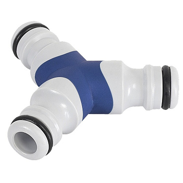 Штуцер 1/2 для соединения шлангов Green Apple пластиковый (Б0003121)