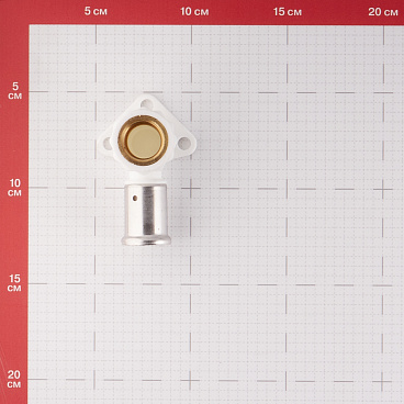 Водорозетка Henco (2PKW-2004) 20(пресс) х 1/2 ВР(г) PVDF белая