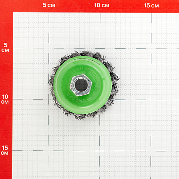 Корщетка для УШМ и УПМ Debever витая жесткая чашеобразная d65 мм М14 сталь