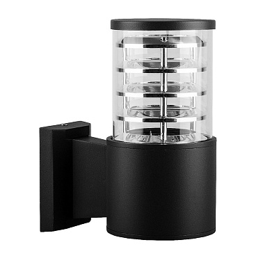 Светильник садово-парковый настенный Feron Техно черный E27 60 Вт IP54 (06300)