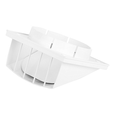 Выход вентиляционный настенный Era с обратным клапаном и с фланцем пластиковый 190х190 мм d150/160 мм