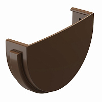 Заглушка желоба пластиковая d120 мм Docke Standard светло-коричневая RAL 8017