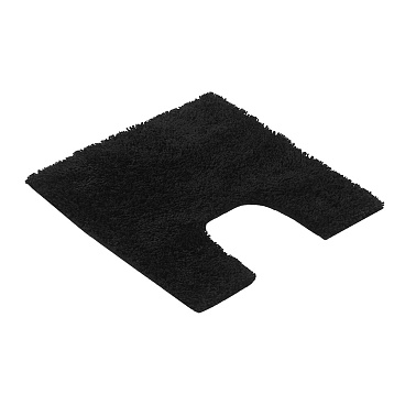 Коврик для туалета черный 50х50 см Fora Shiny (FOR-MCF-SHI50-50BK)