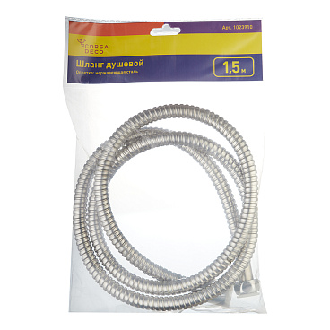 Шланг для душа Corsa Deco 1500 мм металлический нержавеющая сталь (1023910)