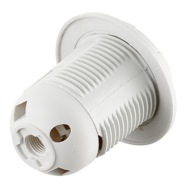 Патрон для лампы E27 UNIVersal M10 термостойкий пластик 1000 Вт IP20 люстровый белый (5560711)