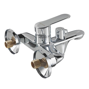 Смеситель для ванны Tokito Kanda хром однорычажный с коротким изливом с лейкой (TOK-KAN-1014)