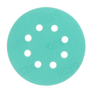 Диск шлифовальный КМ Green Film d125 мм P320 на липучку пленочная основа (5 шт.)