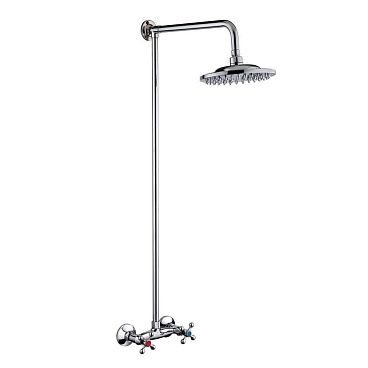 Душевая система РМС SL с верхним душем с лейкой со смесителем хром (SL80-003-1)
