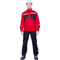 Куртка рабочая ГК Спецобъединение Стронг 52-54 рост 182-188 см красная/серая