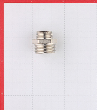 Ниппель переходной Stout 1 НР(ш) х 3/4 НР(ш) латунный (SFT-0004-000134)