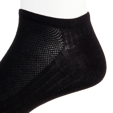 Носки мужские низкие Hesler кардная пряжа 44-46 черные (3 пары)