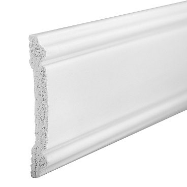 Молдинг из экополимера ударопрочный 60х8х2000 мм Cosca МX008 белый